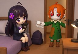 J'ai oublié ~ dans ma chambre.のイラスト