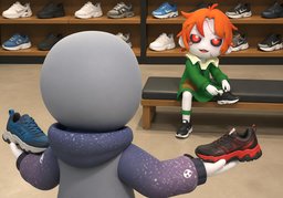 Avez-vous d'autres modèles de ~ ?のイラスト