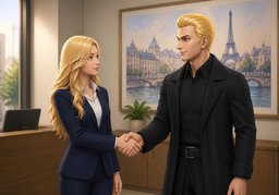 Ravi de vous rencontrer.のイラスト