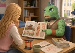 Je m'intéresse à ~.のイラスト
