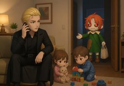Je cherche ~ pour ~.のイラスト