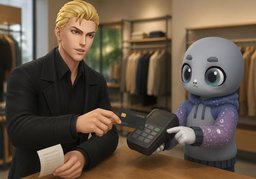 Puis-je être remboursé en ~ ?のイラスト