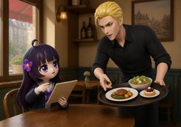 Qu'est-ce qu'il y a au menu ?のイラスト