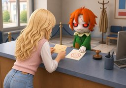 C'est refusé.のイラスト