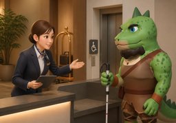 Avez-vous besoin d'aménagements particuliers ?のイラスト