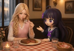 ~ est trop cuit.のイラスト