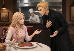 ~ n'est pas assez cuit.のイラスト