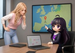Ça se passe à ~.のイラスト