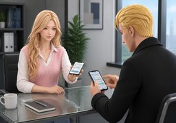Vous pouvez m'envoyer un SMS au ~.のイラスト