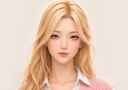 미인のイラスト