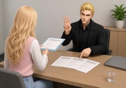 Combien ~ dois-je fournir ?のイラスト