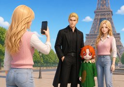 Souriez, s'il vous plaît.のイラスト