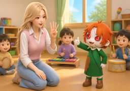 Un, deux, trois !のイラスト