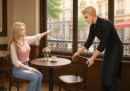 Un peu plus à ~, s'il vous plaît.のイラスト
