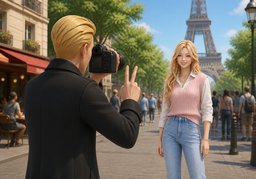 Ne bougez pas, s'il vous plaît.のイラスト