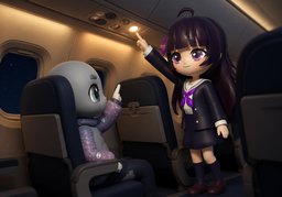 Pouvez-vous ajuster ~ dans la cabine ?のイラスト