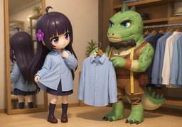 ~ taillent-elles grand ?のイラスト