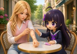 Ça me gratte.のイラスト