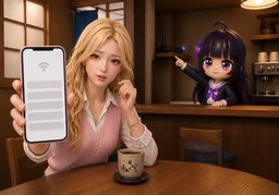 Le réseau Wi-Fi n'apparaît pas.のイラスト