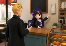 Le Wi-Fi est activé.のイラスト