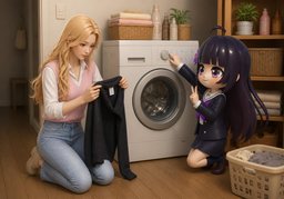 Est-ce que ~ est lavable en machine ?のイラスト