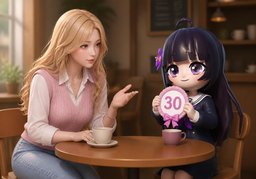 La personne a ~ ans.のイラスト