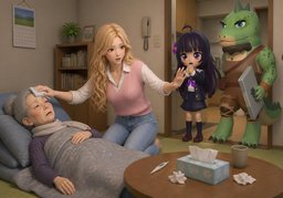 La personne est ~.のイラスト
