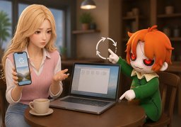 Les données ne se synchronisent pas entre ~.のイラスト