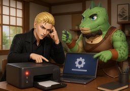 Comment réinstaller ~ ?のイラスト