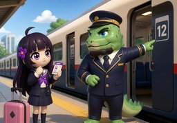 Dans quel wagon dois-je ~ ?のイラスト