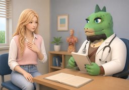 J'ai besoin d'une ordonnance.のイラスト