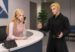 Il n'est pas joignable pour le moment.のイラスト