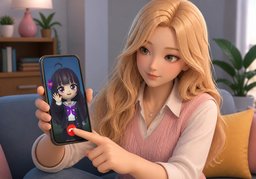 Je raccroche.のイラスト