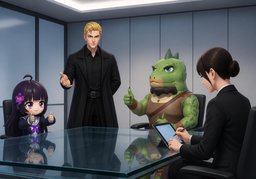 Décision prise à l'unanimité.のイラスト