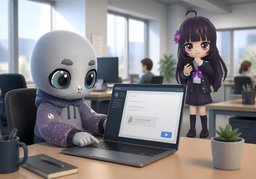 Je vous transmets ~.のイラスト