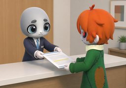 Nous nous réservons le droit de ~.のイラスト