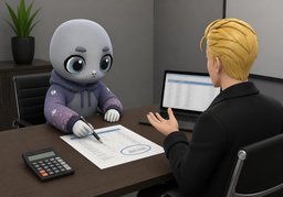 ~ est-il ferme ou indicatif ?のイラスト