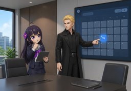 La prochaine réunion est fixée au ~.のイラスト
