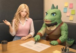 Passons aux ~ ?のイラスト