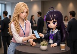 Puis-je vous ajouter sur ~ ?のイラスト