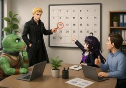 Organisons ~ le ~.のイラスト