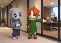 Je peux vous recommander auprès de ~.のイラスト