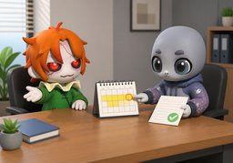 Je confirme ma disponibilité à partir de ~.のイラスト