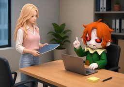 Je vais voir ce que je peux faire.のイラスト