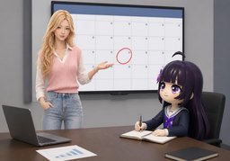 Le prochain jalon est ~.のイラスト