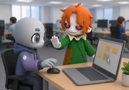 Ne supprimez pas ~ sans autorisation.のイラスト