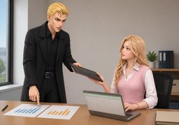 Comparez ~ et ~.のイラスト