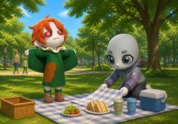 Il fait beau ~, n'est-ce pas ?のイラスト