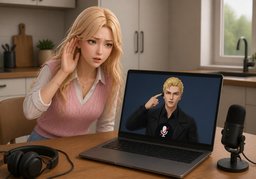 Je n'entends rien.のイラスト