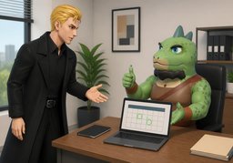 Le télétravail est-il ~ ?のイラスト